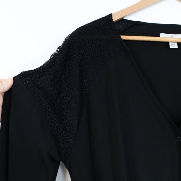 *Halston Black V Neck Jumpsuit - Picture 6 of 13